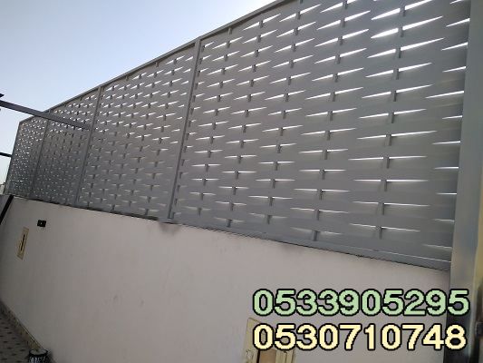 حواجز وسواتر حديد صور ساتر جدار شرائح مجدول شينكو سواتر جده